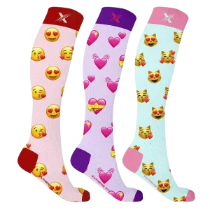 Emoji Compression Socks (3-Pairs)