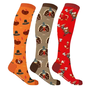 Thanksgiving Compression Socks (3-Pairs)